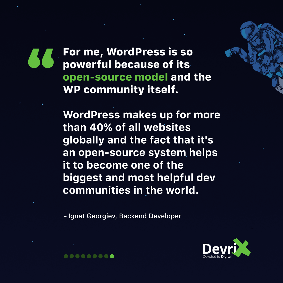 wpdevrix's tweet image. Or we need to add, that it empowers people doing what they actually desire? 

Sure it does, here at #teamDevriX