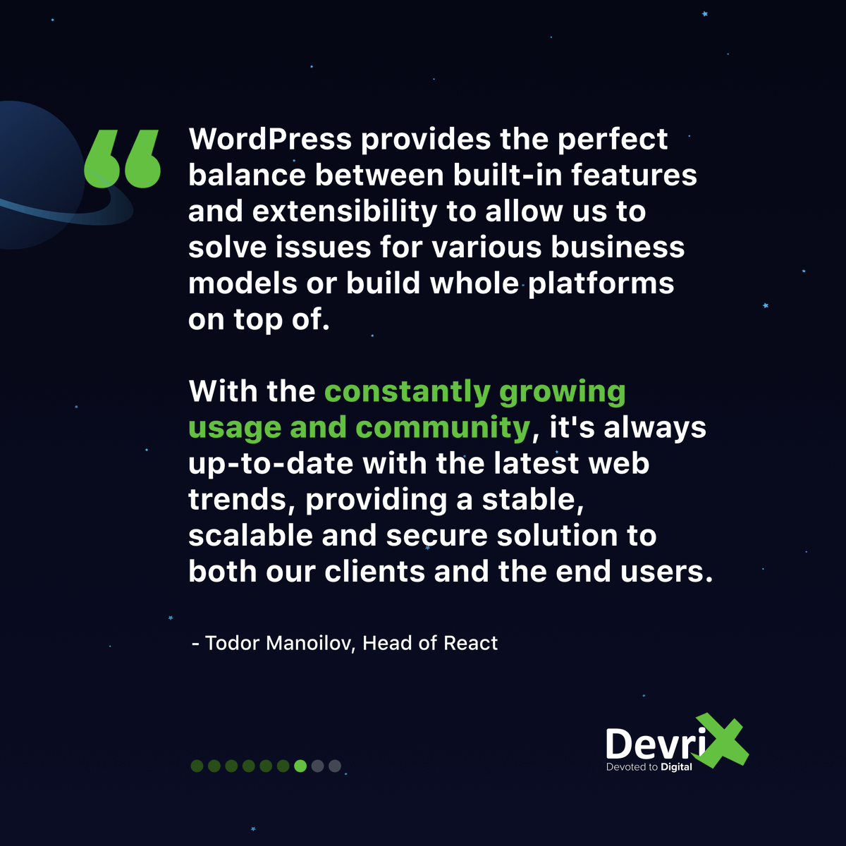 wpdevrix's tweet image. Or we need to add, that it empowers people doing what they actually desire? 

Sure it does, here at #teamDevriX