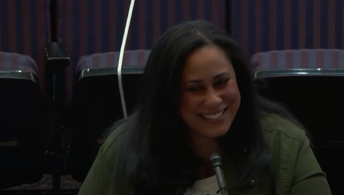 BattleBornProg's tweet photo. Thank you Asm @BrittMiller4AD5 for advocating this morning in Senate Finance Cmte for students and teachers! #AB266 will improve teacher to student ratios in Nevada #NVLeg https://t.co/dB13SfBE1h