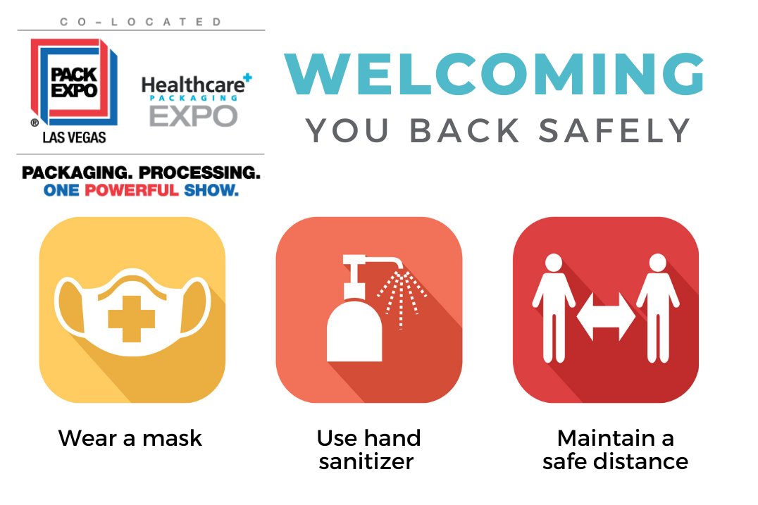 packexposhow's tweet photo. See #technology LIVE in action and find solutions all under one roof at #PACKEXPOLasVegas. Be assured that our #PACKReady health and safety program ensures thorough and up-to-date protocols for a safe and successful in-person event - https://t.co/81zT6i5dkV https://t.co/rfiKwFjrPd