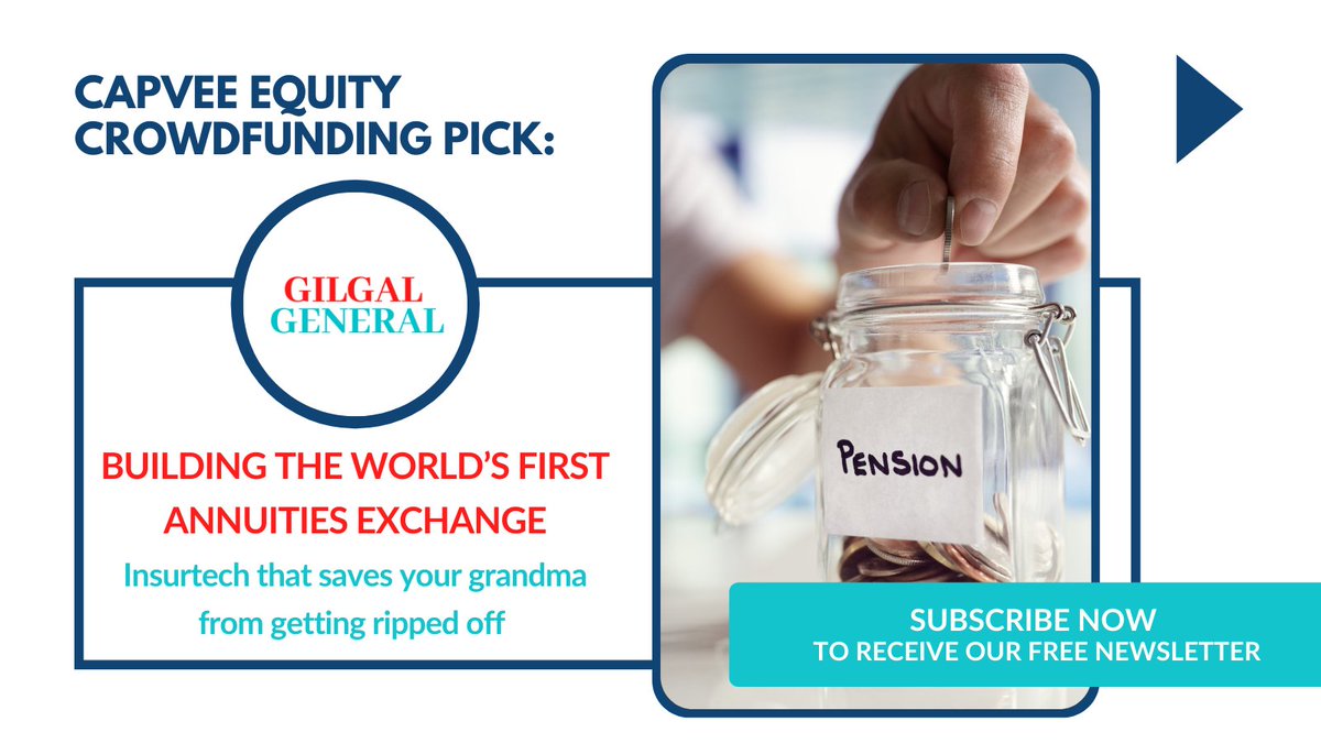capveemedia's tweet photo. Gilgal General is building the world’s first annuities exchange. Basically #NASDAQ for a very specific - and often maligned - financial retirement product. 

Read the in-depth analysis here: https://t.co/4Qywd60x3U https://t.co/f65wSmn2S2