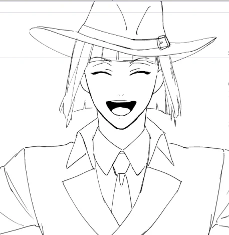 🏹初めて描いたけどわりと上手く描けた気がする 
