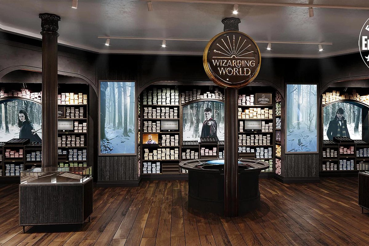 Hogwartssite's tweet photo. Primer vistazo a la primera tienda oficial de Harry Potter EN EL MUNDO, con sede en Nueva York. Abrirá sus puertas el 3 de junio, tendrá tres pisos y quince áreas diferentes, y algunos artículos serán exclusivos del lugar 😍 https://t.co/XoNYb2aS8V