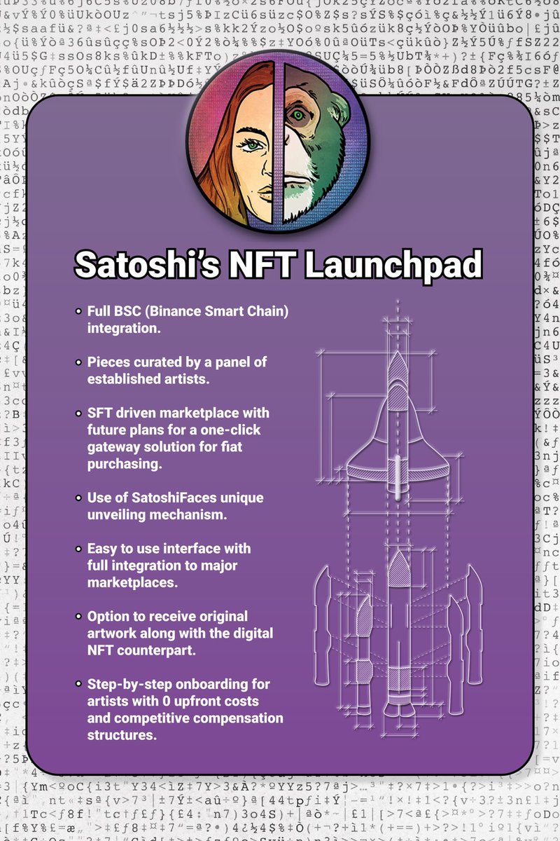 Satoshi Faces Satoshi S Nft Launchpad Made By Artists For Artists Coming Soon T Co Febthlll4r Your Favourite Artist Below Nft Nftart Nftcommunity Bnb Binance T Co Om38iuyd8t