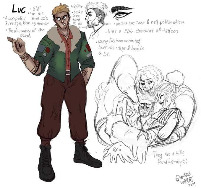 Luc is there also and he does more of the band managing but i couldn't fit him into the previous tweet u____u 