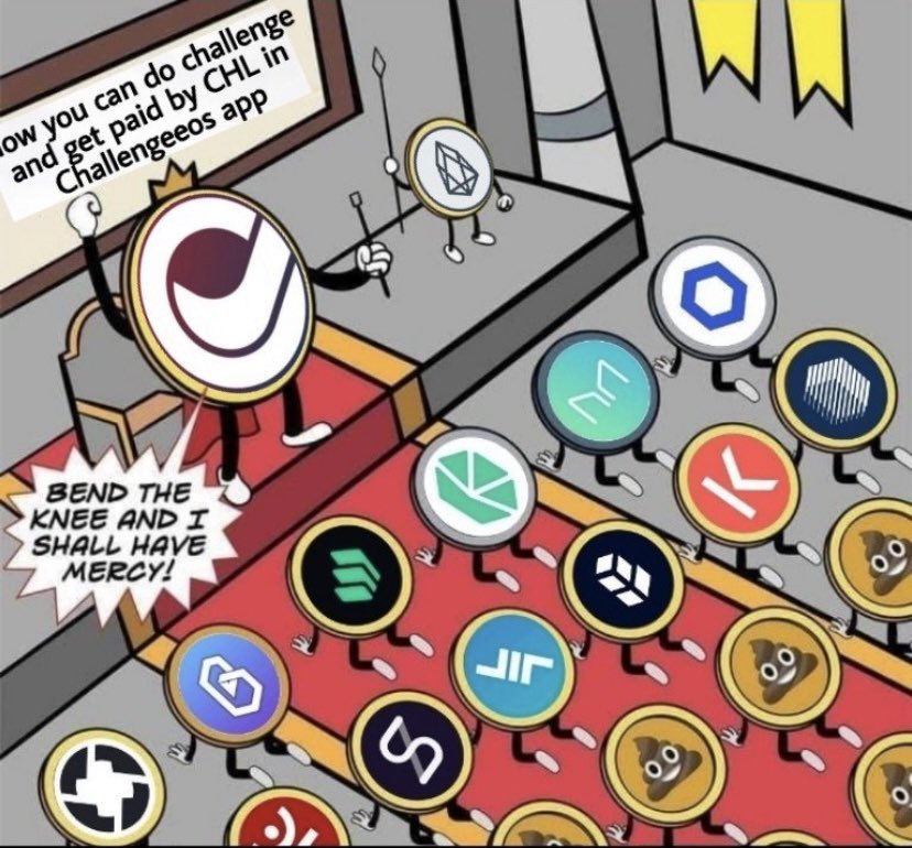 ChallengeDac's tweet photo. CHL king 👑 of the alt coins! 
                                                      Download ChallengeEOS and start winning crypto today! 
https://t.co/maM1fCo2J5

https://t.co/jqDhftkReX  #cryptotwitter #chltoken #blockchain https://t.co/s7Qs1wzuYu