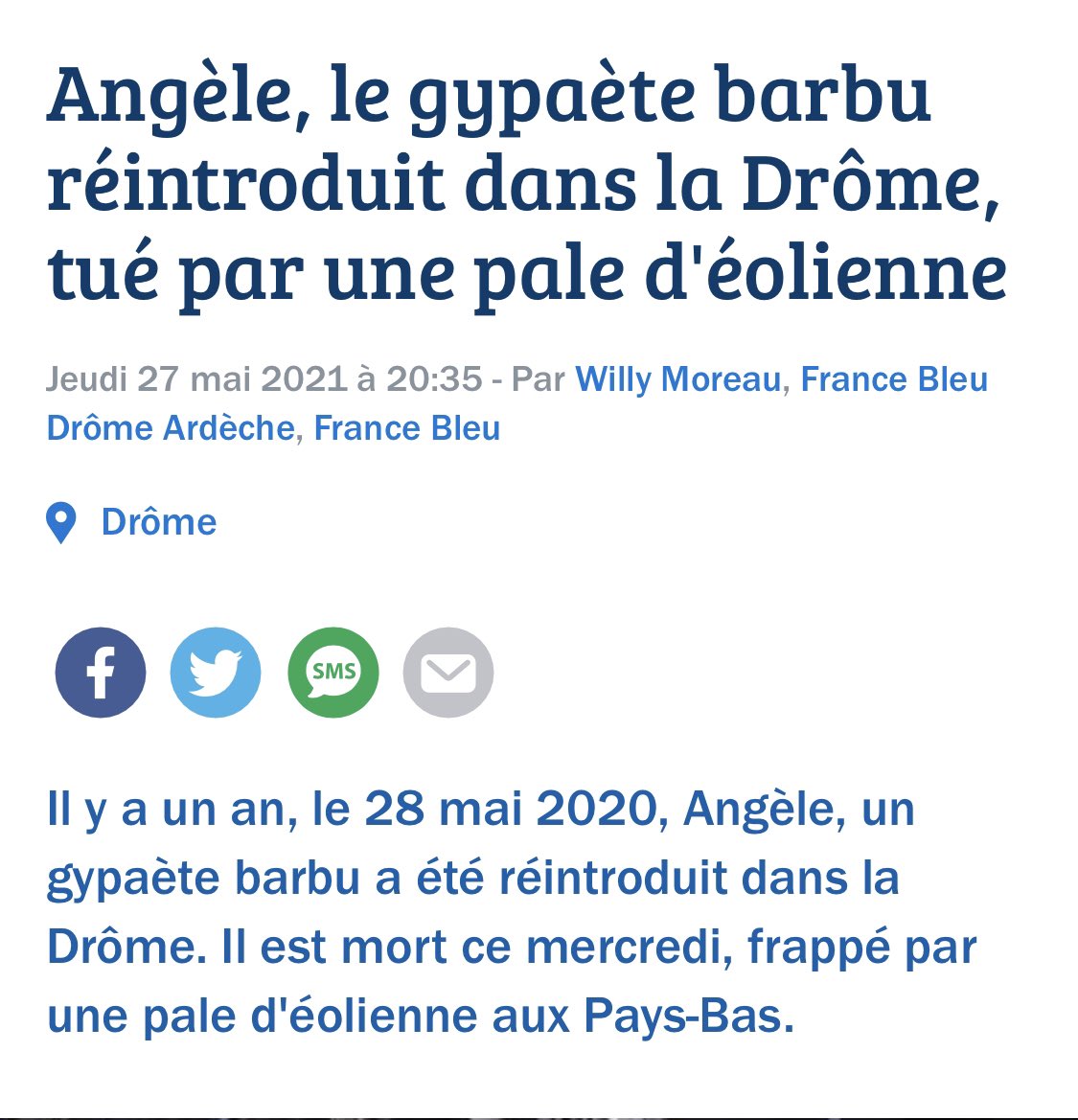 Eynaud_Marc's tweet image. Un gypaète d’extrême droite pour @barbarapompili