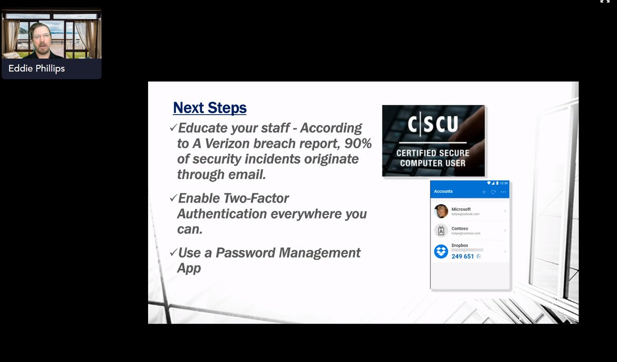 TechManitoba's tweet photo. From the clerk to the CEO, everyone is susceptible to cyber attacks. Here are some steps to keep your staff safe! @ShieldHelps https://t.co/UIUXtmZcQe