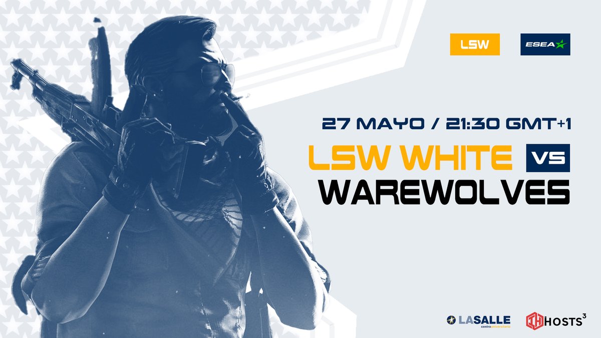 BPLaSalleUpd's tweet photo. 🇪🇸 #LSWHITE / CSGO

Hoy no habrá luna llena para estos lobos🌙

 📅27/05 // ⏰21:30 GMT
 🆚#Warewolves

#FEELTHEBITE https://t.co/T904EwYLzA
