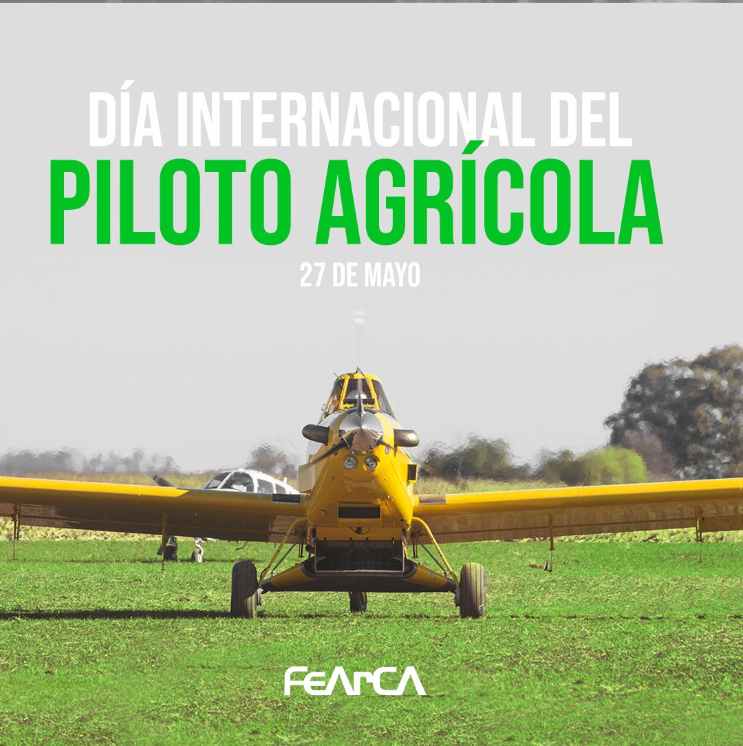 Aeroaplicadores's tweet photo. 💚 ¡Día internacional del Piloto Agrícola!

🌱 Saludamos a quienes con su trabajo son claves en la cadena productiva de los alimentos para el país y el mundo.

🤝 Deseamos que en tiempos tan complejos la camaradería que los caracteriza los conduzca a estar cada vez más unidos. https://t.co/jYmP1c5uYJ