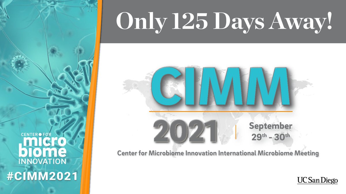 CMIdigest's tweet image. Mark the day 🗓️ - CIMM is only 125 days away!
bit.ly/3wcldu1
#microbiome #microbiomeevent #STEMevent
