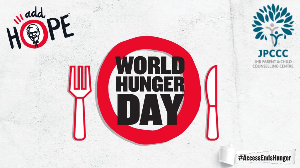 JPCCCOrg's tweet photo. Tomorrow is World Hunger Day! Together with @KFCSA, we at JPCCC look forward to celebrating our ongoing contribution to providing access to nutritious food for South Africa’s most vulnerable. #AddHope #WorldHungerDay #AccessEndsHunger https://t.co/BKtOHvARoM