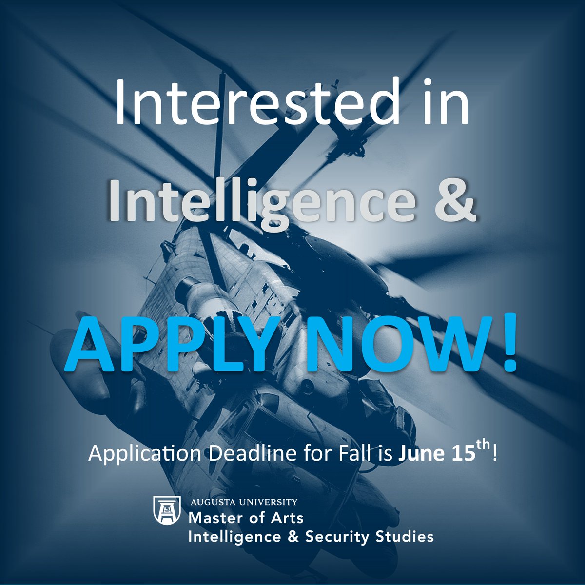 AUG_MAISS's tweet photo. The Application Deadline is TODAY. 

APPLY TODAY 
https://t.co/6mptVst5Sg

Let @AUG_MAISS know if you are having any trouble processing or if you have any questions! 706-737-1710 or maiss@augusta.edu 

@AUG_SocSci @AUG_Pamplin #PreparedForTomorrow https://t.co/KtpqJyqlkd