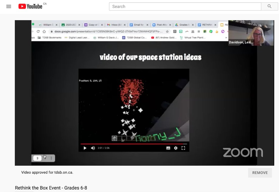 ZeliaMCT's tweet photo. Capturing a few more examples of the awesomeness being presented as students in Grade 6-8 pitch their designs 👍
#Creativity #DesignThinking #Innovative #Engineering #STEM #aweSTEM 🚀
#RethinkTheBox21 #RethinkTheBox
@tdsb @tdsbvs
@raycmercer @s_m077 @CanadaGrant https://t.co/XYgZ9iz6Q8