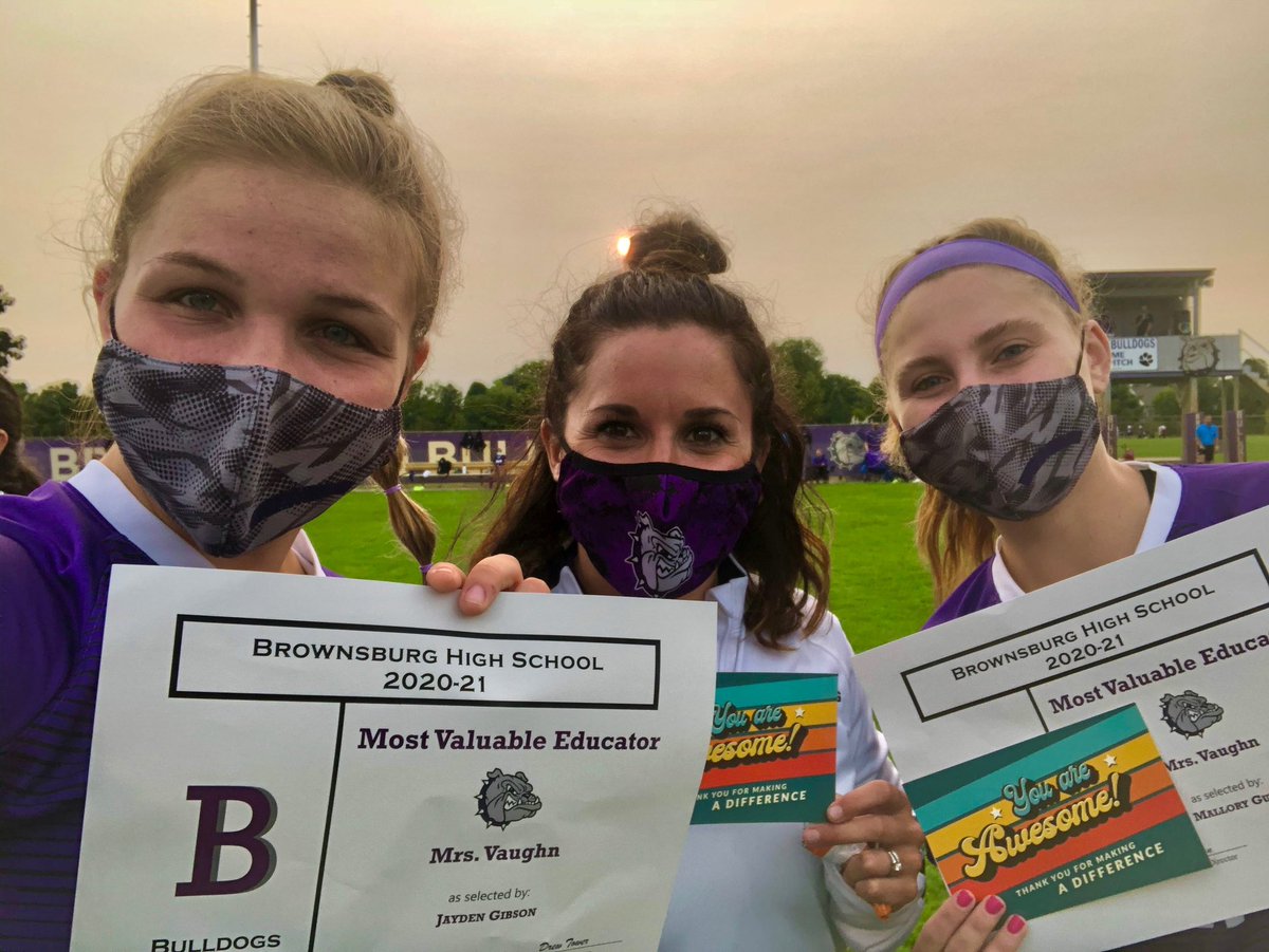 bhsdogs_gsoccer's tweet photo. Retirement didn’t last long for Coach Kelsey! Brownsburg Girls Soccer is happy to announce that Kelsey Vaughn will be staying on staff next year as a Volunteer Assistant Coach! Thrilled to have her back! @bhsdogs_gsoccer @bhsdogs https://t.co/kJCiRn6Bdh