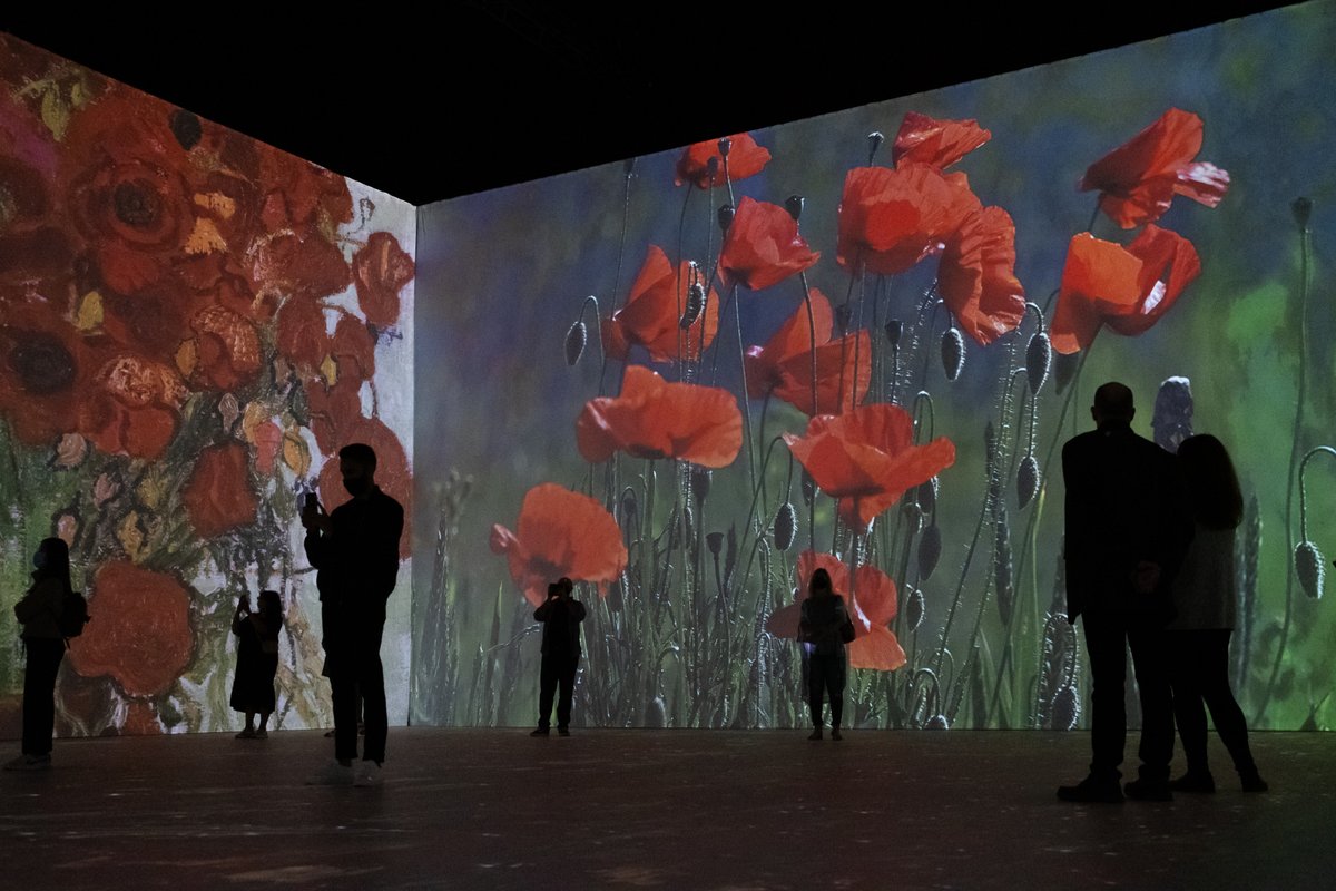 If you have a chance, check out the immersive <a href="/imagineVanGogh/">Imagine Van Gogh</a> show in #Vancouver. Massive projections of great paintings, set to music. It's worth checking out.