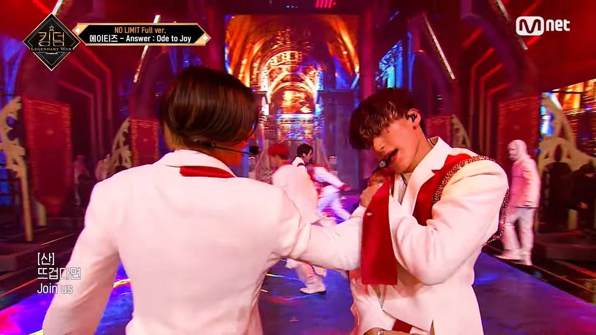 you can see san praying before sacrificing himself to kill masked man but wooyoung is trying to stop him or just wants to say goodbyebut is this scene of wooyoung and san familiar?