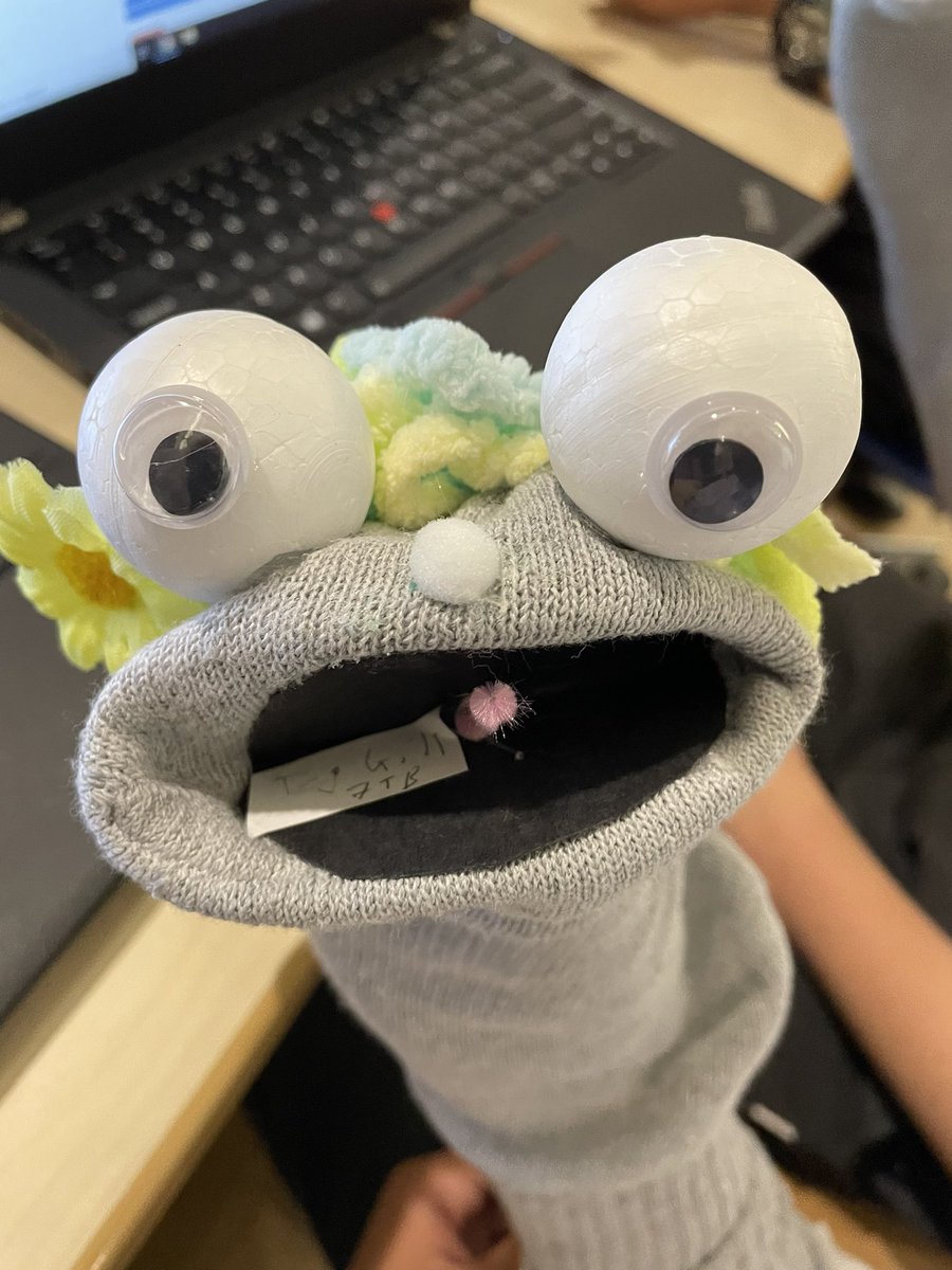 StGeorgesGrade7's tweet photo. When Shakespeare’s A Midsummer Night’s Dream is retold as a puppet show! #sockpuppets #creativity #boyslearning @SaintsBC https://t.co/Gc2GN7kmVA