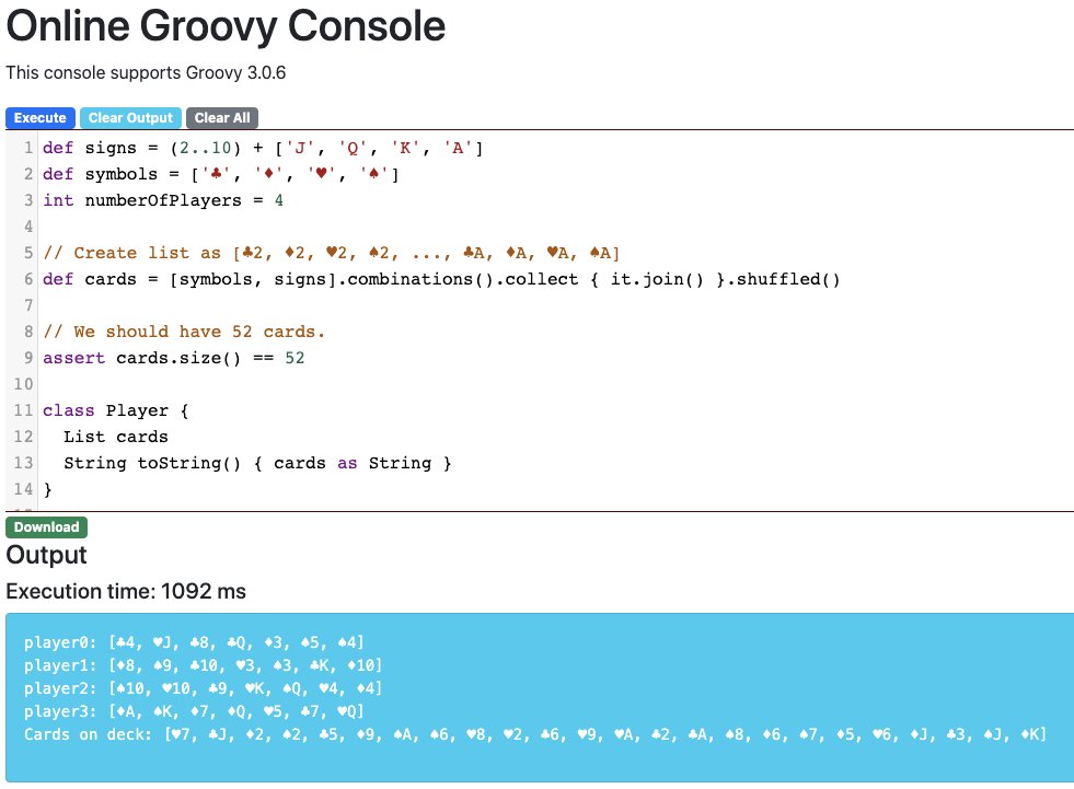 Desveloper's tweet image. Al final este es el resultado, pueden ver el código completo en el siguiente link:

#groovylang #desveloper #codesample

gist.github.com/Joxebus/b2a0de…