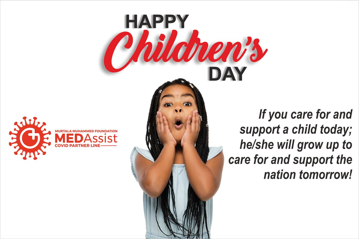 MEDAssistNG's tweet photo. A child loved today will spread the love tomorrow!

Wishing every child a very happy and healthy Children's Day 2021

#childrensday #crlebratechildren #keepchildreninschool #HappyChildrensDay https://t.co/OD7lAhM9x1