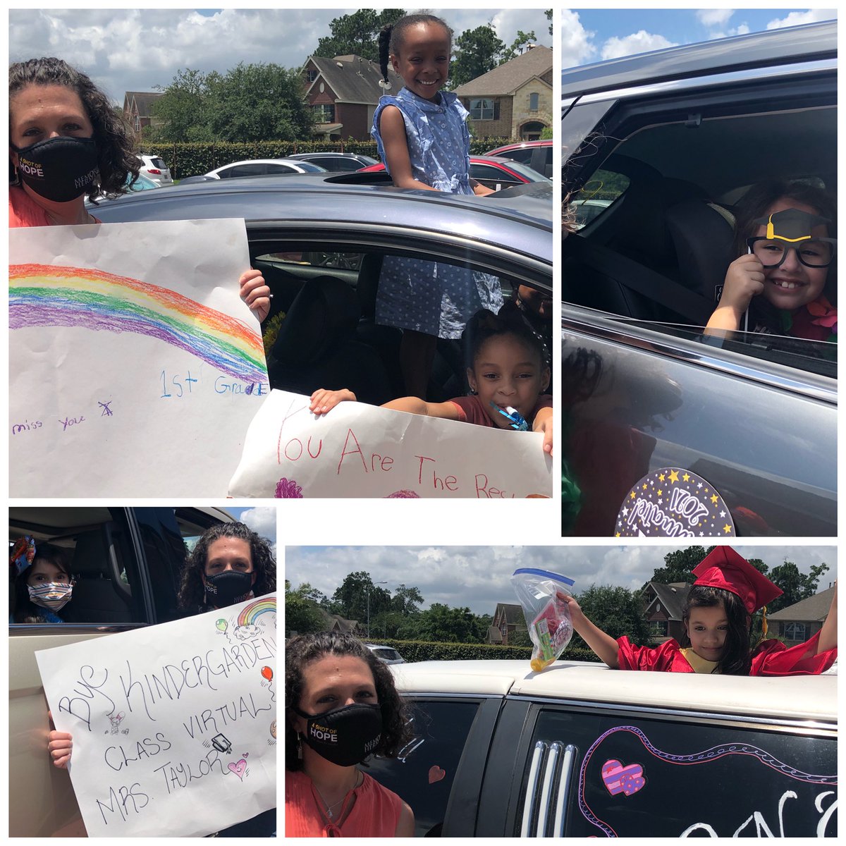 mrstaylor_fce's tweet photo. We had so much fun at our End of Year Virtual Kindergarten parade! These kids are ready for first grade! @HumbleISD_FCE #virtualkinder https://t.co/W7gmpdzkvz