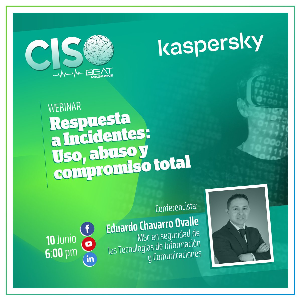 CISObeat's tweet photo. 📅Los invitamos a este nuevo #webinar donde analizaremos con @KasperskyLatino como las organizaciones han debido cambiar su estrategia frente amenazas, de un sistema de protección hacia una 𝙚𝙨𝙩𝙧𝙖𝙩𝙚𝙜𝙞𝙖 𝙗𝙖𝙨𝙖𝙙𝙖 𝙚𝙣 𝙢𝙪́𝙡𝙩𝙞𝙥𝙡𝙚𝙨 𝙚𝙟𝙚𝙨 𝙙𝙚 𝙖𝙘𝙘𝙞𝙤́𝙣. https://t.co/yvUriET3D0