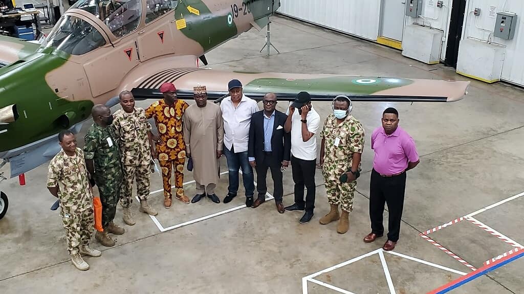 NigAirForce's tweet photo. NASS TEAM IN USA TO ASSESS PROGRESS OF WORK ON NAF A-29 SUPER TUCANO AIRCRAFT

https://t.co/nMAFVwvOII https://t.co/2HIgGnCwiW