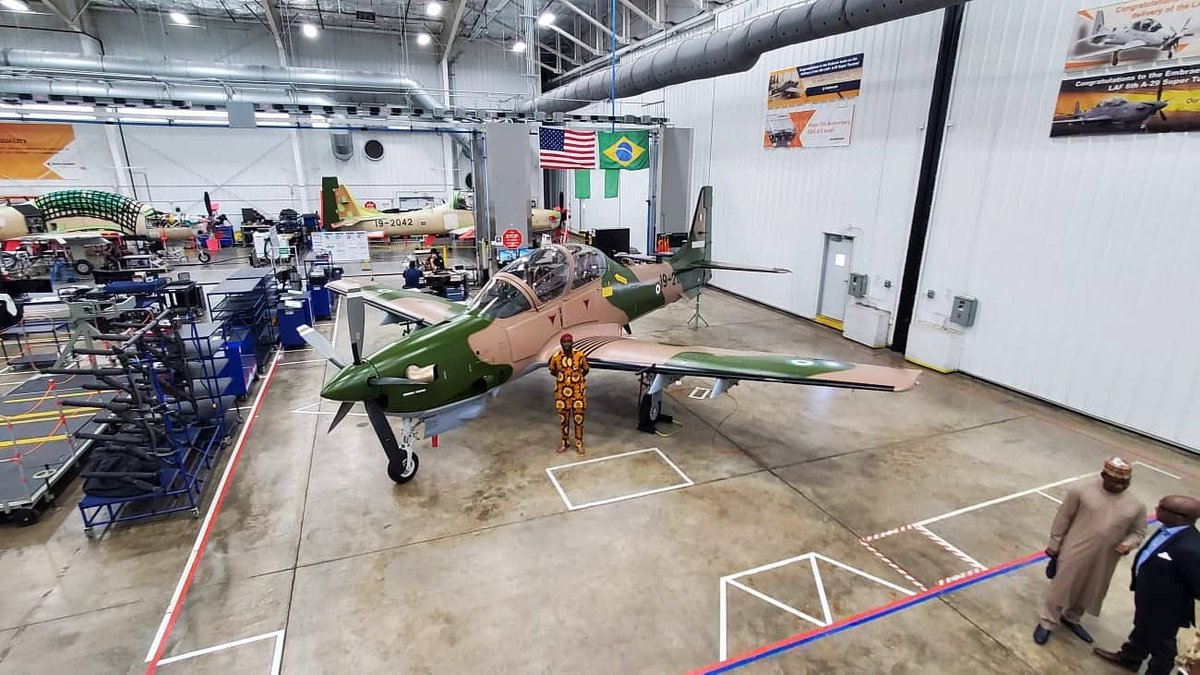 NigAirForce's tweet photo. NASS TEAM IN USA TO ASSESS PROGRESS OF WORK ON NAF A-29 SUPER TUCANO AIRCRAFT

https://t.co/nMAFVwvOII https://t.co/2HIgGnCwiW