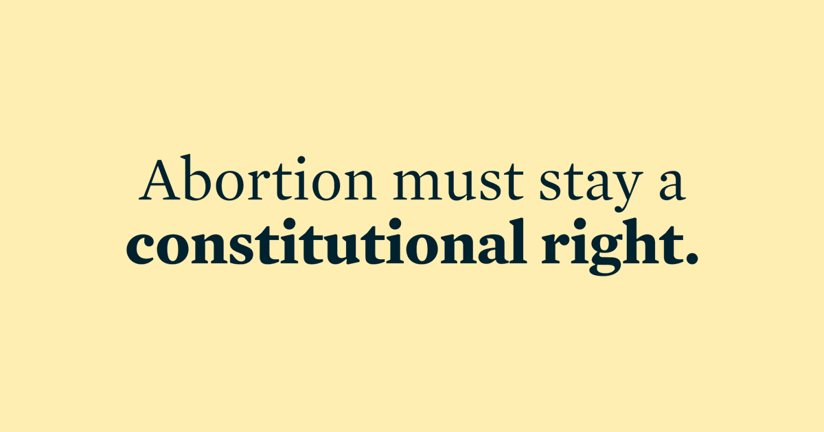 TheDemocrats's tweet photo. Abortion is a constitutional right. We’re not going to let any anti-choice legislator change that. https://t.co/SN6wXERKN4