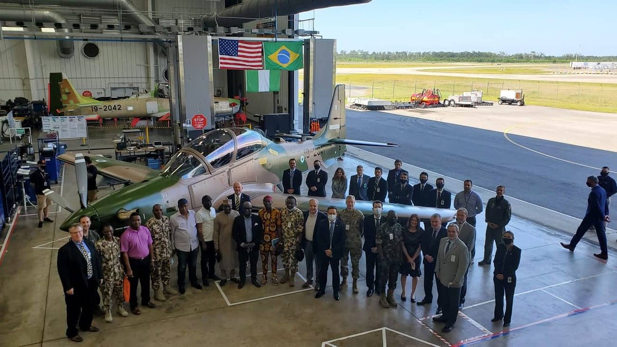 NigAirForce's tweet photo. NASS TEAM IN USA TO ASSESS PROGRESS OF WORK ON NAF A-29 SUPER TUCANO AIRCRAFT

https://t.co/nMAFVwvOII https://t.co/2HIgGnCwiW