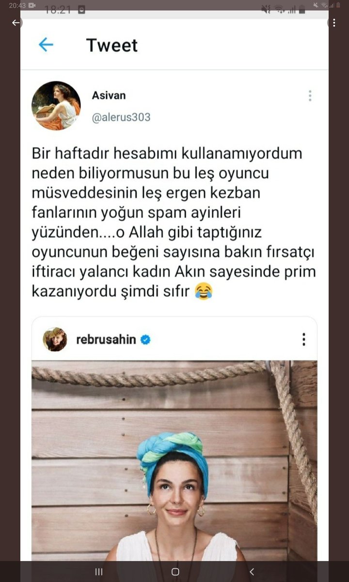ebru_delisi's tweet photo. Oyuncunuz ebru şahin'e denilenler @abmanagementt
Bu sayfa hakkında dava açılsın ebru şahine saldırıda bulunuyor https://t.co/4rH6GtpuOM