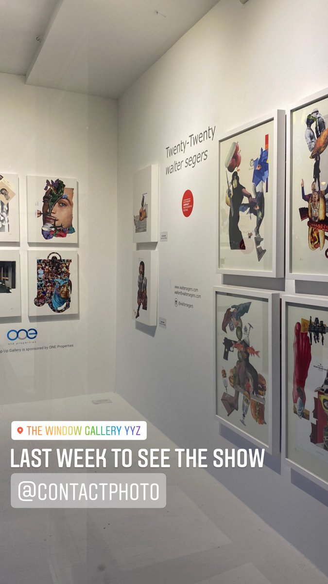 waltsegers's tweet photo. last couple of days to go see Twenty-Twenty exhibition at The Window Gallery YYZ, 558 Church Street. Analog Collages in collaboration with @ContactPhoto 
https://t.co/5o7U8p1v87 https://t.co/RPYdhQw3jt