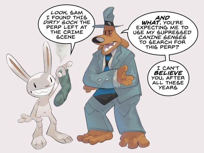 Sam &amp; Max: Freelance Lawmen (Dog-men) #samandmax #freelancecomic 