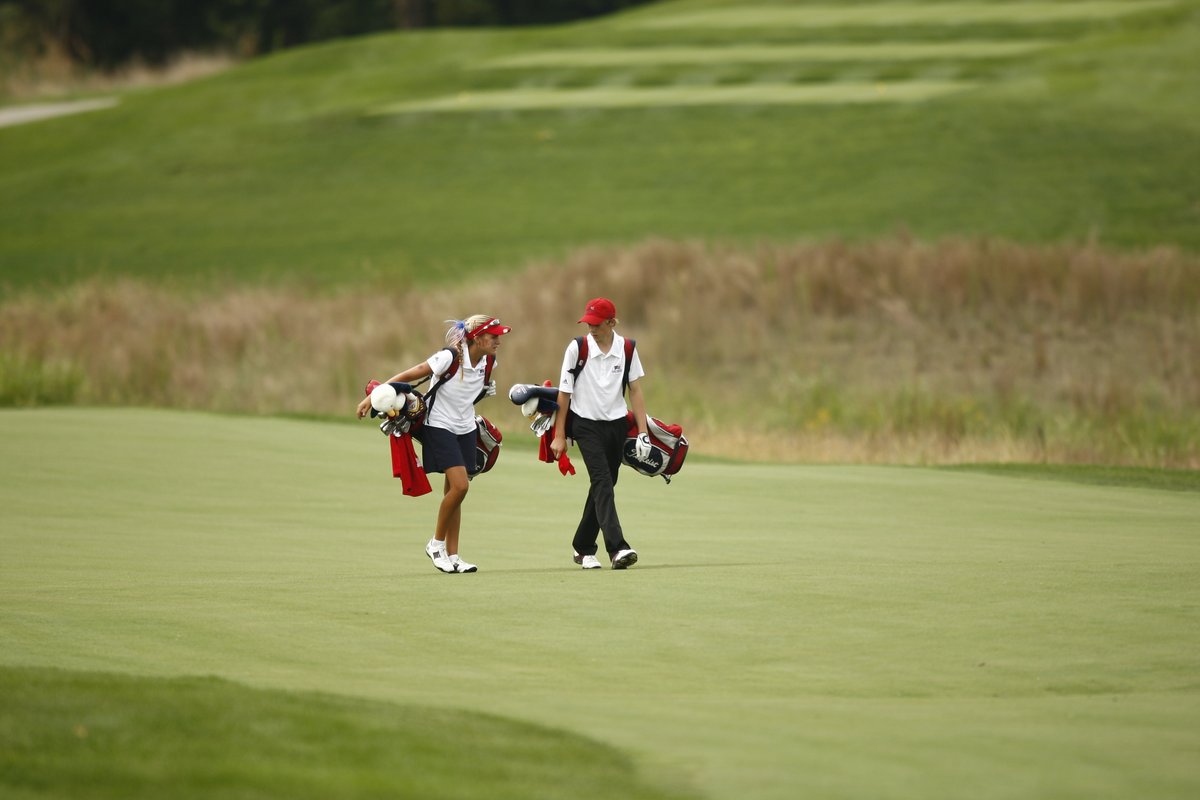 13 years ago...

Jordan Spieth and Lexi Thompson walk together at the 2008 Junior Ryder Cup. Since then, the pair have combined to win 29 events as pros, including 4 majors.