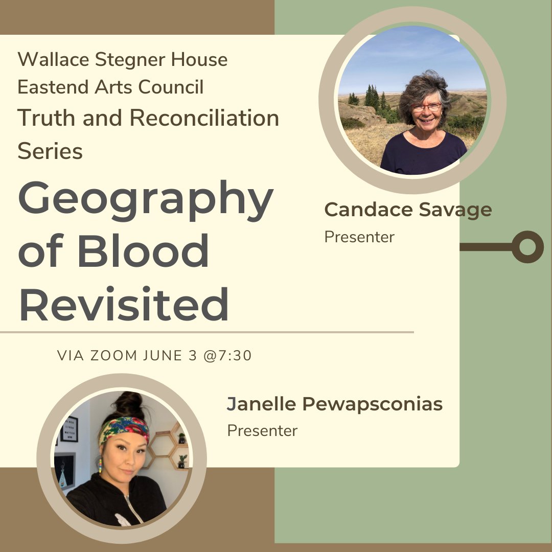 Stegnerhouse's tweet photo. (1) The #EastendArtsCouncil is hosting a #TruthandReconciliation series. First event is June 3rd with @candacesavage and Janelle Pewapsconias! Fill in this google form to sign up: https://t.co/nP1FBmRQK2 https://t.co/7qfqVjeNEE