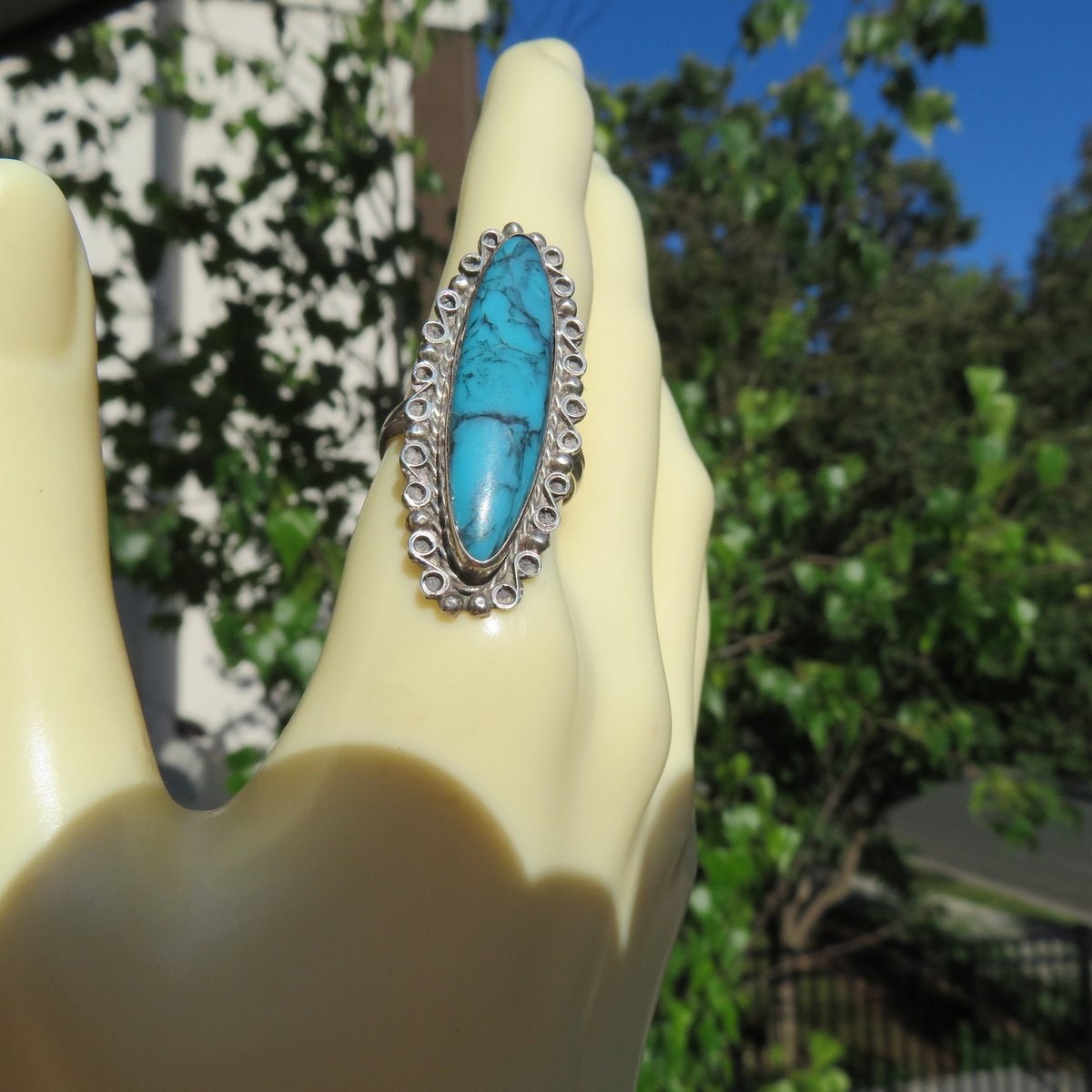 sobertj's tweet photo. Thanks for the kind words! ★★★★★ "Beautiful ring!!! Thank you!!!" Michelle M. https://t.co/RySEFXIKAd #etsy #blue #turquoise #greatcondition #sterlingsilver925 #mexico925ring #ringsize6 #genuineturquoise #greatmetalwork #scale https://t.co/Nx9C7KoCHD