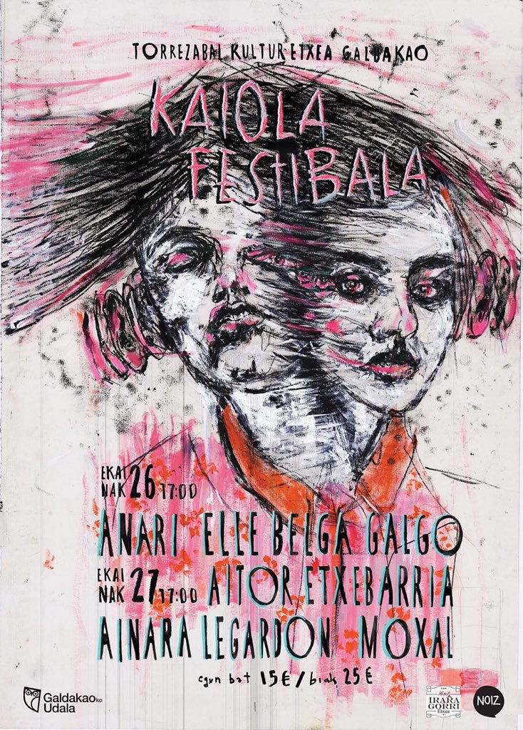 Txisko's tweet image. #KaiolaFestibala @anarirena @ElleBelga @EtxebarriaMusic @AinaraLeGardon #Moxal