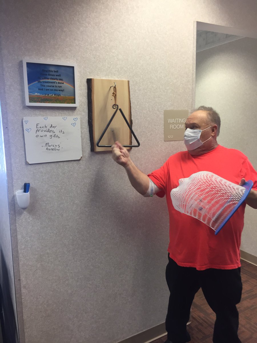 Woohoo! Another bell ringer this week!! 😁🎗🎉
Congratulations to you, Mr. Jerry Howard! Today Jerry #RangThatBell! 🔔💜
Lets keep this bell streak going here at #PrecisionCC! 🎉💜