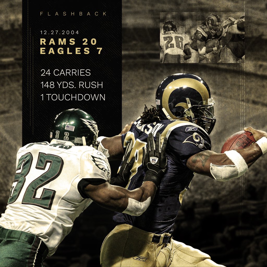 sj39's tweet image. Rookie year. A Monday night performance to remember. Where were you watching, @RamsNFL fans? #TBT