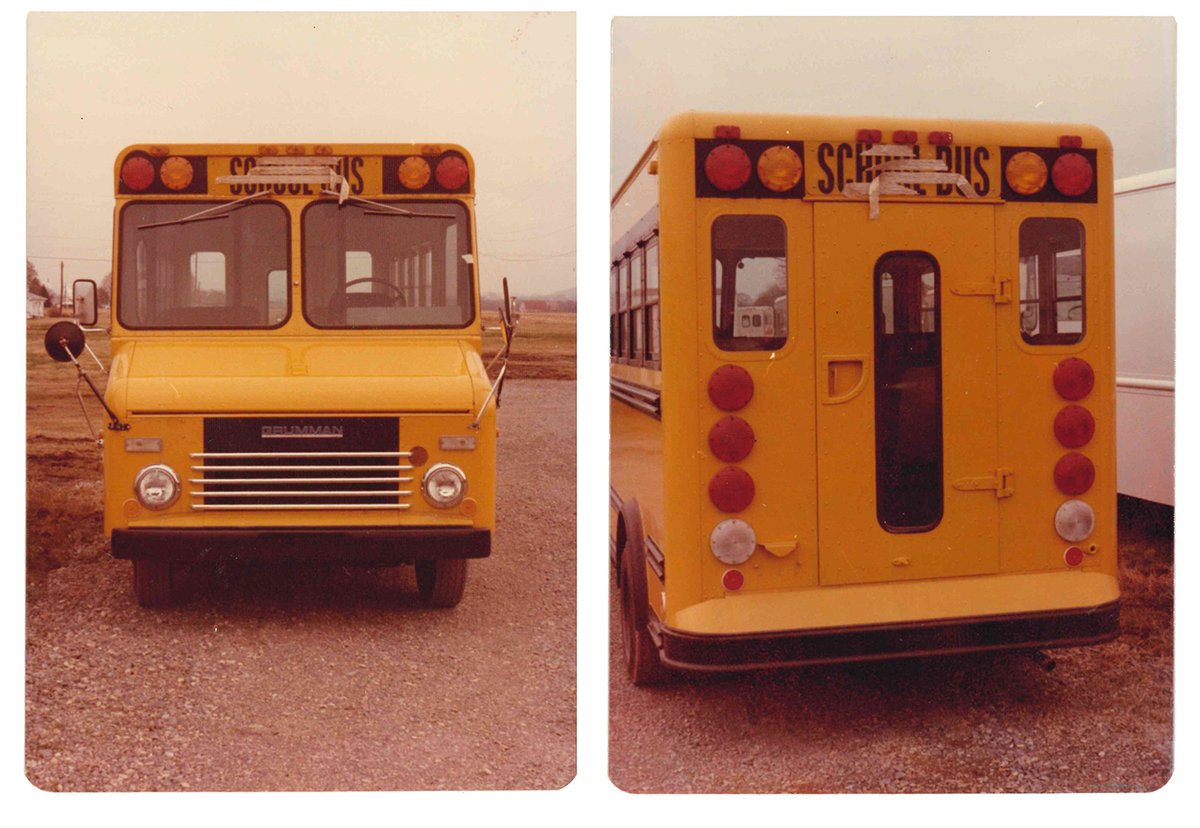 #ThrowbackThursday When it comes to versatility, our bodies can be configured for any industry. We’ve even done a couple of school buses in our time! #TBT #StepVan #VintageTruck #SchoolBus #MorganOlson