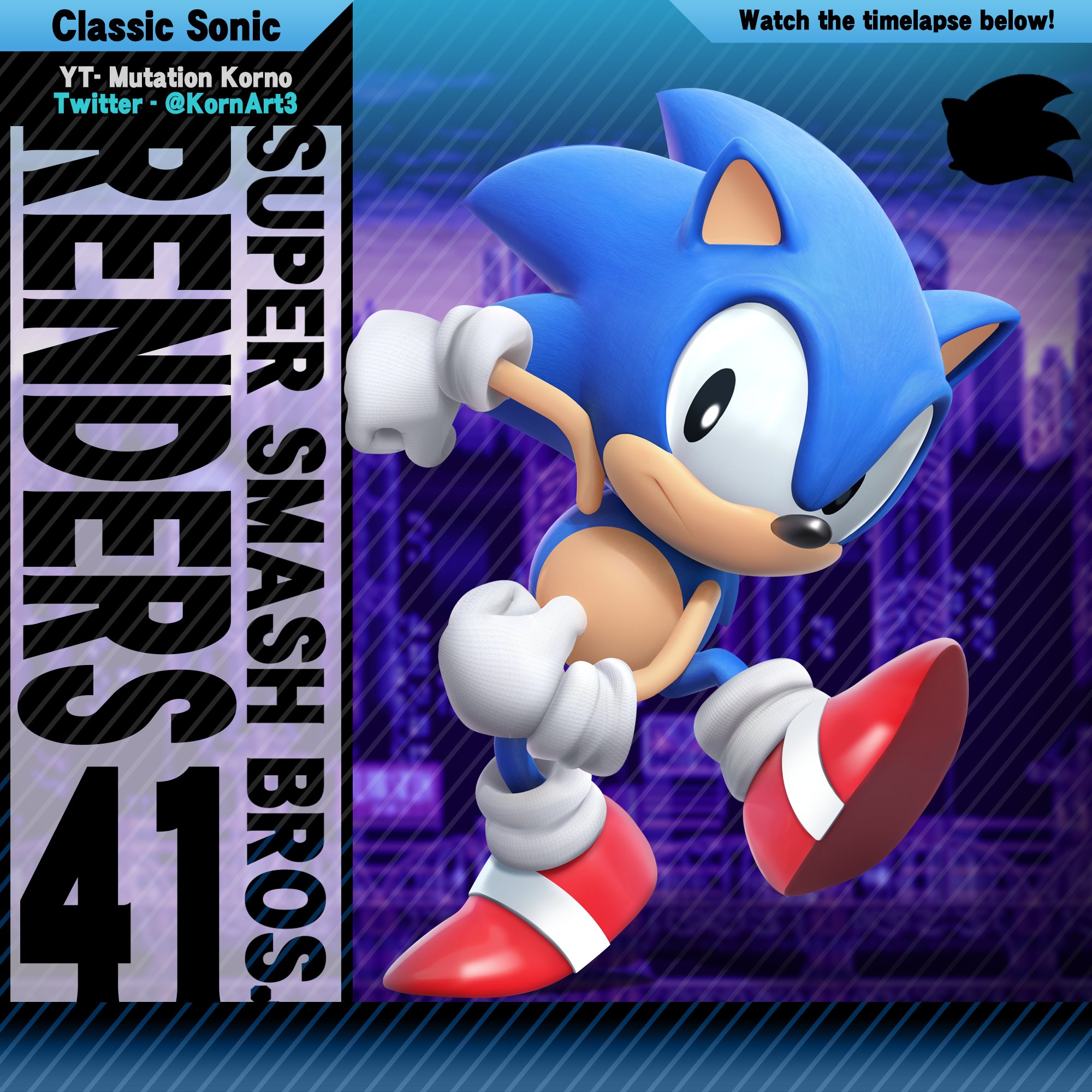 KornArt on X: Perfect timing huh? Here's a remade Classic Sonic