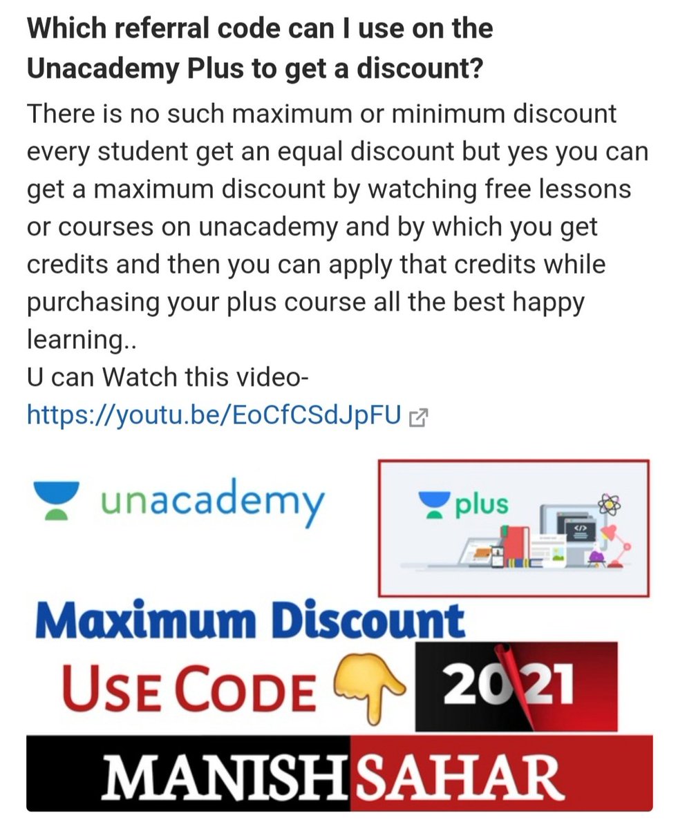 manishsahar's tweet image. #unacademy #manishsahar
#letscrackit