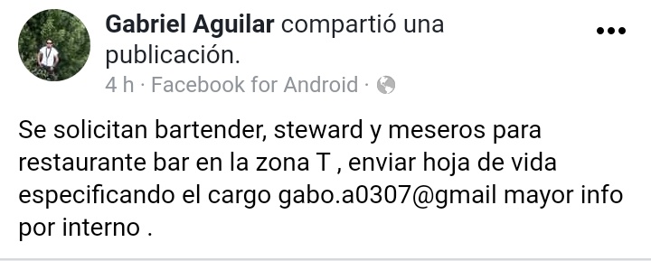 RestauranterosB's tweet photo. #TrabajoSiHay
#ParoNacional27M https://t.co/MhZXz3Pqq5