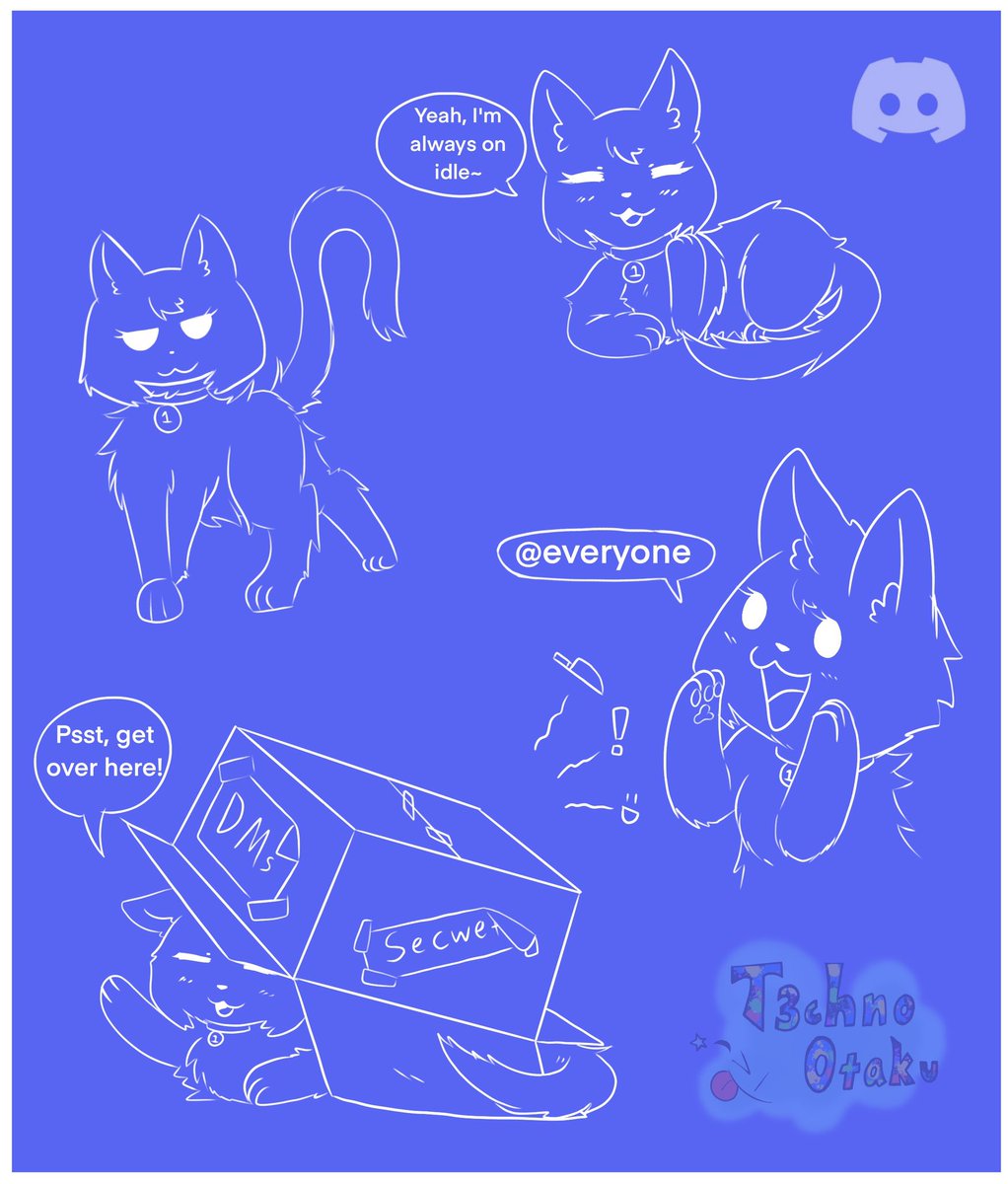 🔥Techno Otaku🌊(Comms: Closed 4 a bit) on X: Discord cat is cute &  adorable, however #discord #furry #cat #meme  / X