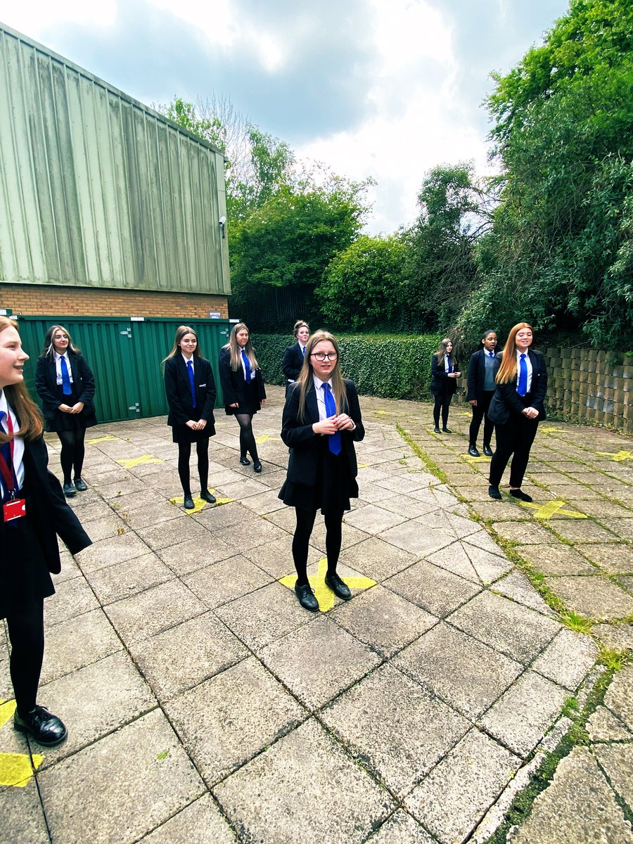 capajuniors's tweet photo. Tomorrow is our gorgeous Year 11’s last official day in the academy until their leavers assembly. We are so glad we got to sing some of the old classics outside at a 2m distance ✨🙌🏻 @CathedralYear11 @TrinityAcademyC #OneDayMore #EndOfAnEra #WeWillMissYou 🧡✨ https://t.co/SCkX9kaqAS