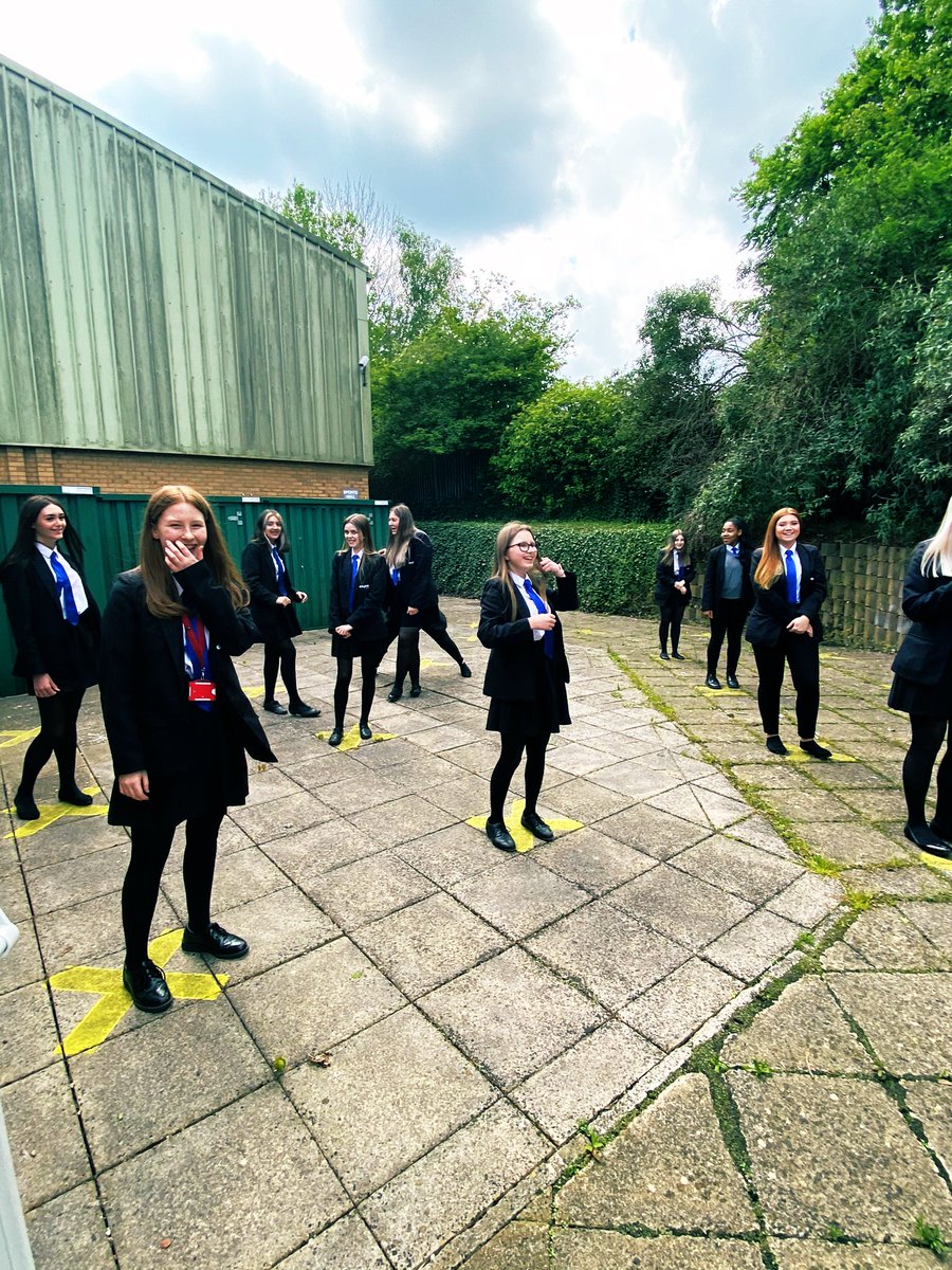 capajuniors's tweet photo. Tomorrow is our gorgeous Year 11’s last official day in the academy until their leavers assembly. We are so glad we got to sing some of the old classics outside at a 2m distance ✨🙌🏻 @CathedralYear11 @TrinityAcademyC #OneDayMore #EndOfAnEra #WeWillMissYou 🧡✨ https://t.co/SCkX9kaqAS