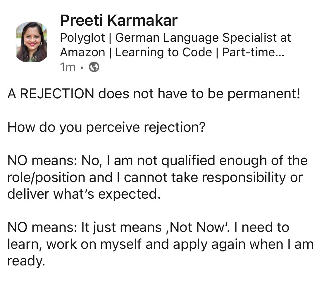 PolyglotPreeti's tweet photo. The number one cause of failure is FEAR! Don’t settle!
#failureistemporary
#careertips
#careercoach
#careertip https://t.co/80TnPAlpA5