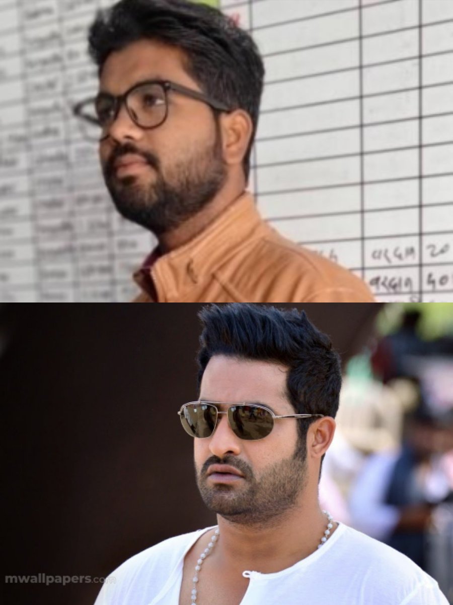 मला ज्युनियर एनटीआर आवडते कारण आमच्या दोघांचा चेहरा थाेडा थाेडा सारखाच वाटताे, हेअर स्टाईलही सारखीच आहे पण मी हिराे बनु शकलो नाही...!
😂😂😂