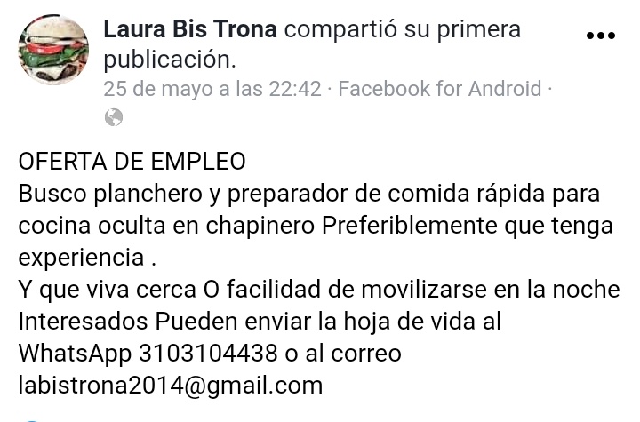 RestauranterosB's tweet photo. #TrabajoSiHay
#ParoNacional27M https://t.co/d4jU20fT9z