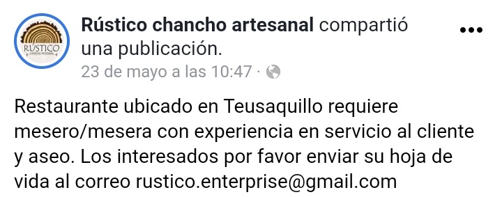 RestauranterosB's tweet photo. #TrabajoSiHay
#ParoNacional27M https://t.co/SKaEYcpTa1